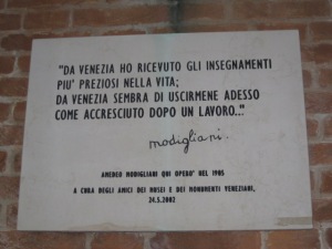 Modigliani em Veneza